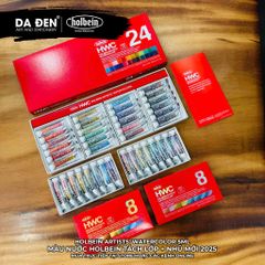 Bộ 8 Màu Nước Holbein Nhũ Iridescent Chroma Pearl và CHROMASHINE 5ml