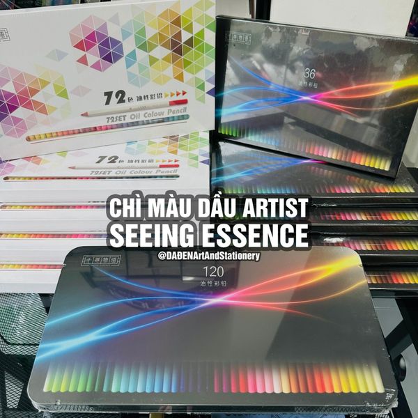 [DA ĐEN] Chì Màu Dầu Artist Seeing Essence - Set 36/72/120 Màu