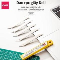 Dao Rọc Giấy Gọt Chì Inox DELI 2034 Lưỡi Dao 30 Độ