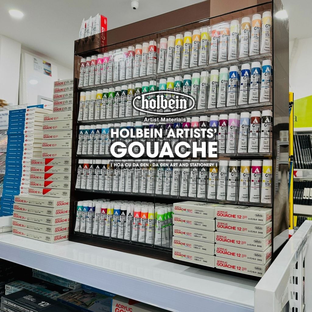 [DA ĐEN] Màu Acrylic Gouache Holbein - Set 5/12/14/18/24/36/102 Màu 20ml