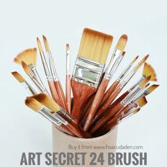 Bộ 24 Cọ Vẽ Art Secret Kèm Túi Vải