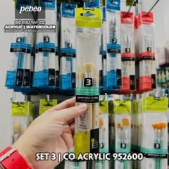 [DA ĐEN] Set Cọ Acrylic Pebeo Pébéo