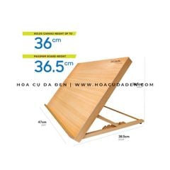 [DA ĐEN] Bảng Vẽ Để Bàn Gỗ Sồi Mont Marte A3