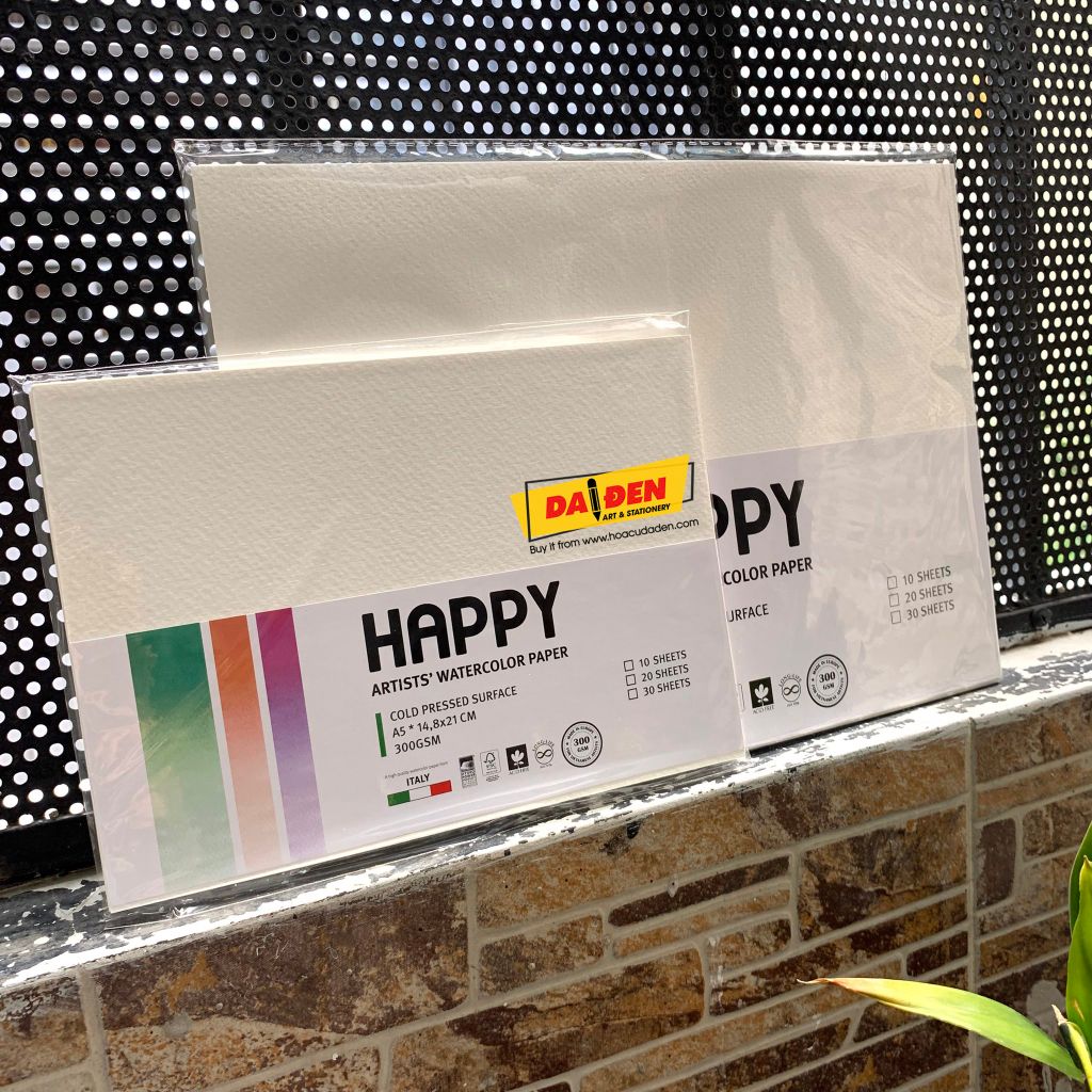 Giấy Vẽ Màu Nước Happy Artist 300gsm