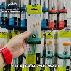 [DA ĐEN] Set Cọ Acrylic Pebeo Pébéo