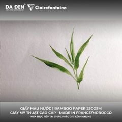 [DA ĐEN] Sổ Vẽ Màu Nước Clairefontaine BAMBOO PAPER 250gsm