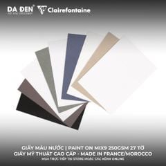 [DA ĐEN] Sổ Mix Media Clairefontaine Paint ON MIX9 250gsm 27 Tờ