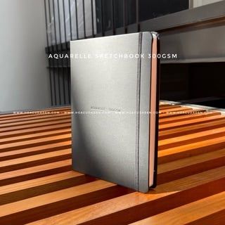 Sổ Vẽ Màu Nước Aquarelle 300gsm A5 | A4 - 32 Tờ Bìa Da