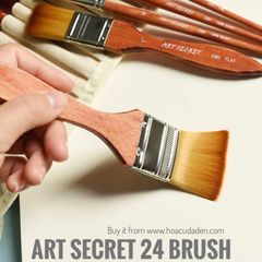 Bộ 24 Cọ Vẽ Art Secret Kèm Túi Vải