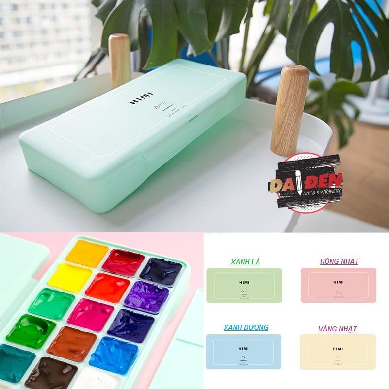Màu Gouache Himi Thạch 18/24/56 Màu Hộp Nhựa