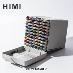 Bộ Bút Marker 2 Đầu Himi CC Cao Cấp 32|48|80 Màu
