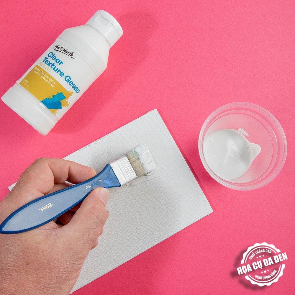 [DA ĐEN] Lớp Lót Trong Suốt - Clear Texture Gesso Mont Marte Premium