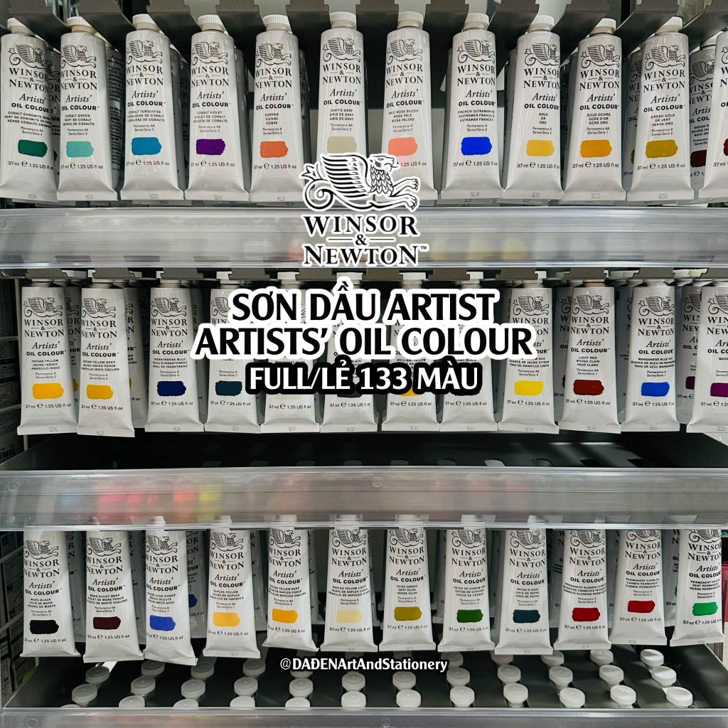 [DA ĐEN] Sơn Dầu Cao Cấp Artists Winsor & Newton 37ml - Bảng Màu Series 1