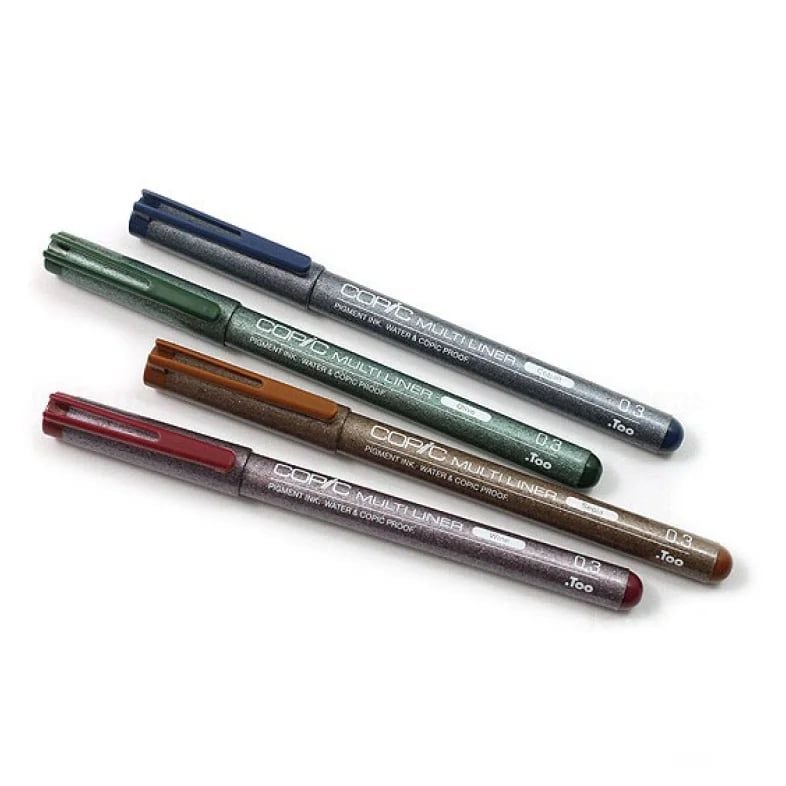 Bút Line Kháng Nước - Kháng Cồn Copic Multiliner - Sepia