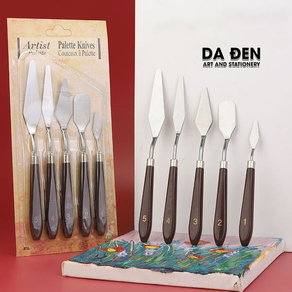 Bay Pha Màu Bộ 5 Cây Giá Rẻ Dùng Cho Acrylic, Oil, Gouache