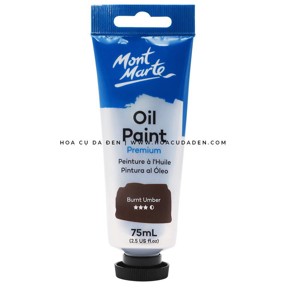 [DA ĐEN] Màu Sơn Dầu - Oil Mont Marte | Tube 75ml