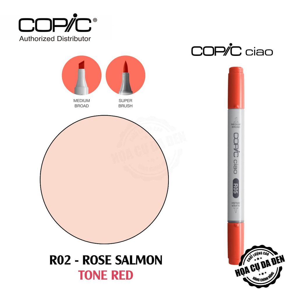 [DA ĐEN] Tone Red - Bút Marker Copic Ciao Lẻ Cao Cấp