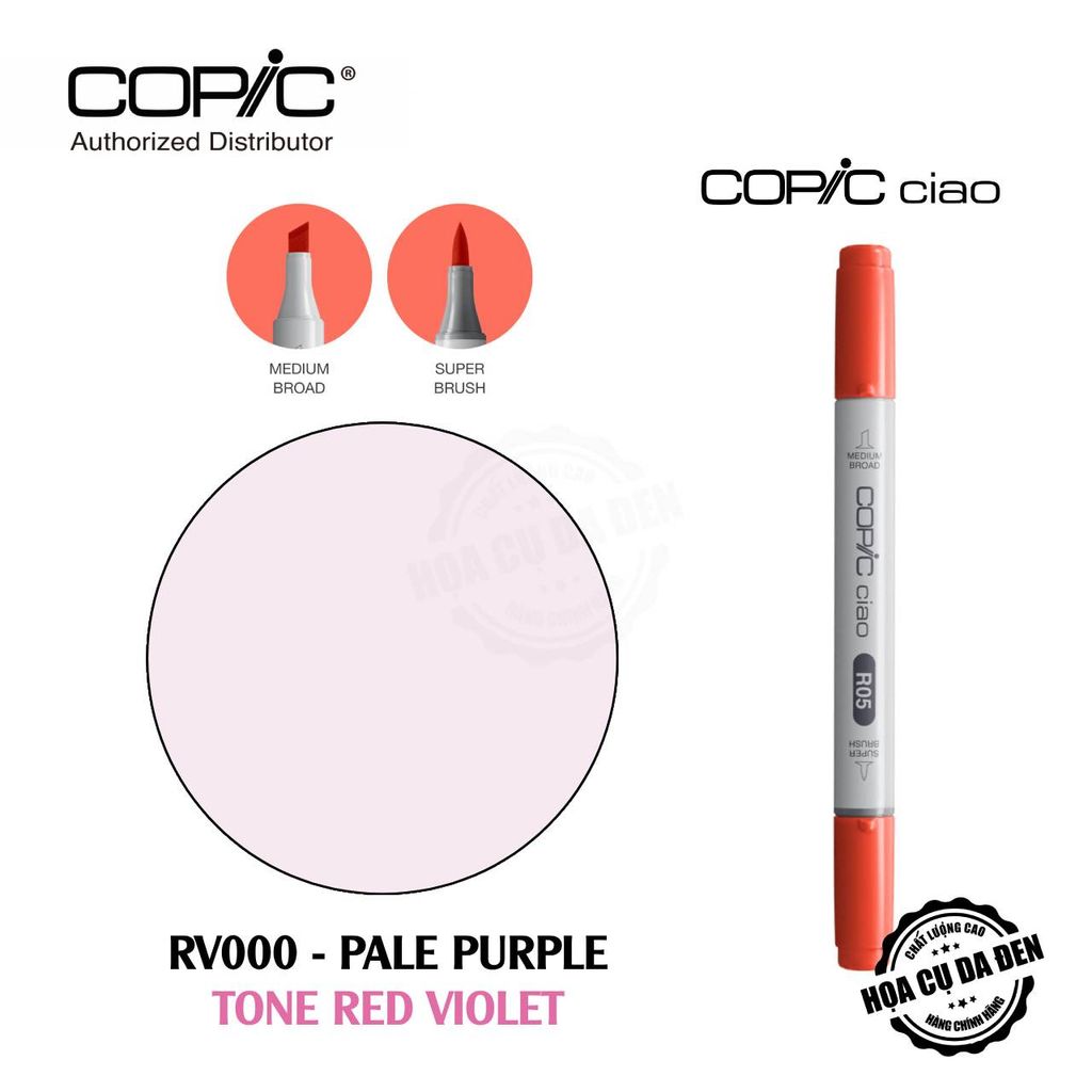 [DA ĐEN] Tone Red Violet - Bút Marker Copic Ciao Lẻ Cao Cấp
