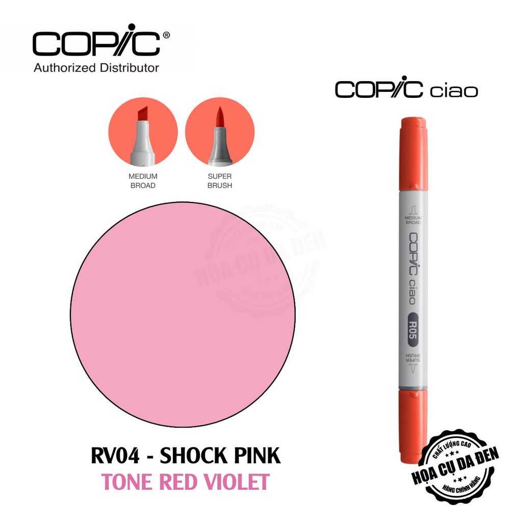 [DA ĐEN] Tone Red Violet - Bút Marker Copic Ciao Lẻ Cao Cấp