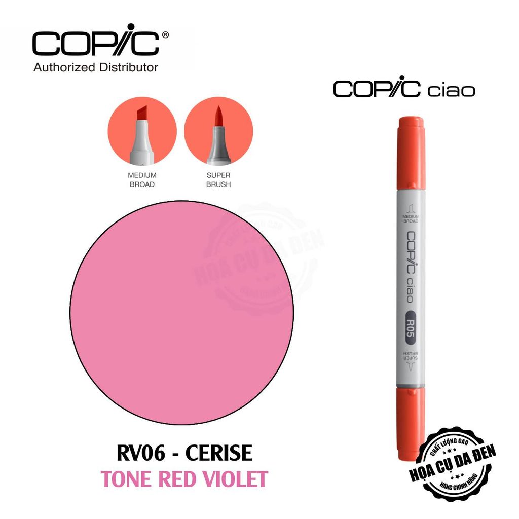 [DA ĐEN] Tone Red Violet - Bút Marker Copic Ciao Lẻ Cao Cấp