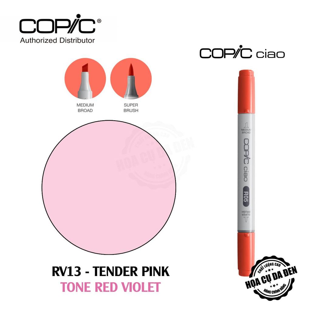 [DA ĐEN] Tone Red Violet - Bút Marker Copic Ciao Lẻ Cao Cấp