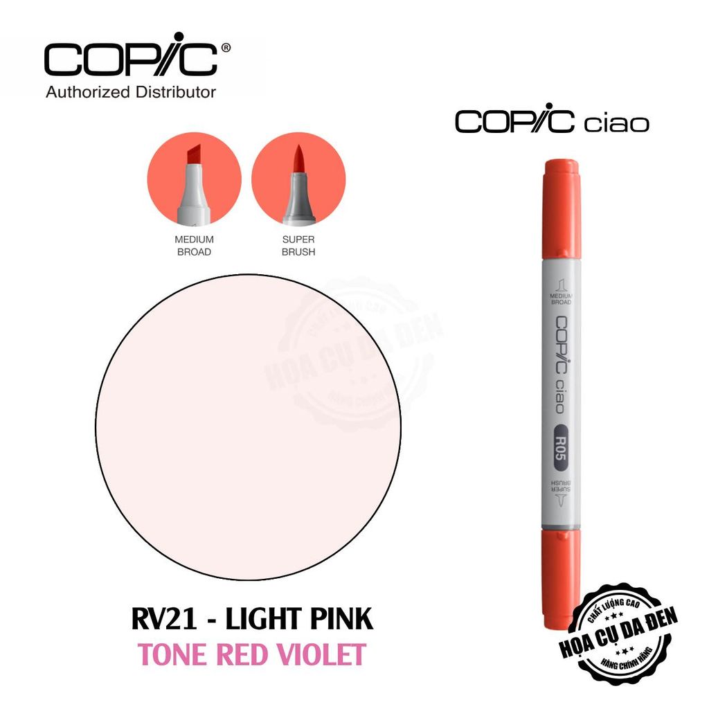 [DA ĐEN] Tone Red Violet - Bút Marker Copic Ciao Lẻ Cao Cấp