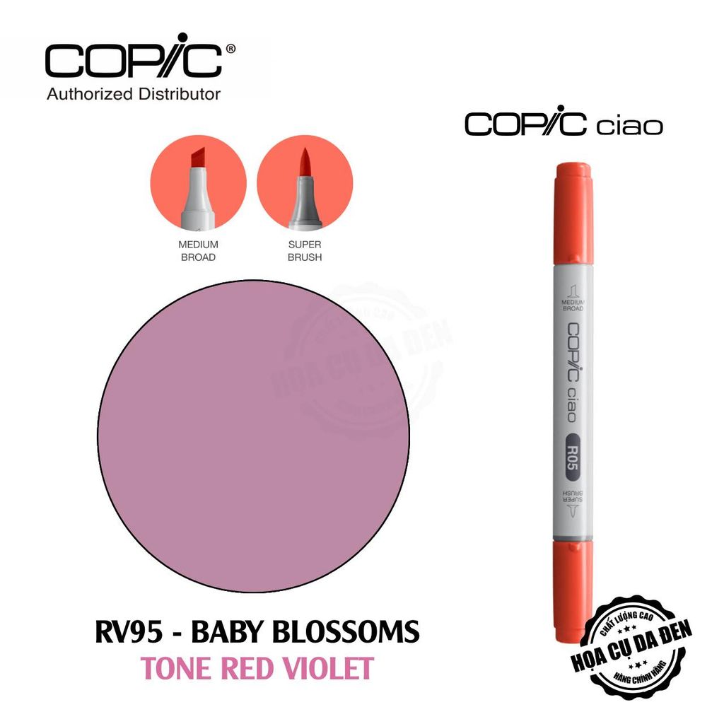 [DA ĐEN] Tone Red Violet - Bút Marker Copic Ciao Lẻ Cao Cấp