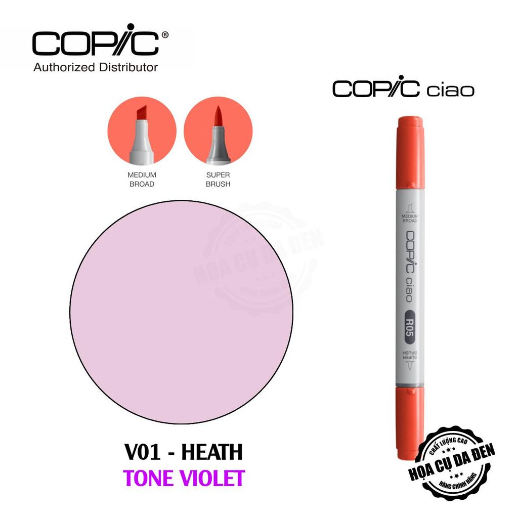 [DA ĐEN] Bút Marker Copic Ciao Lẻ Cao Cấp - Tone Violet