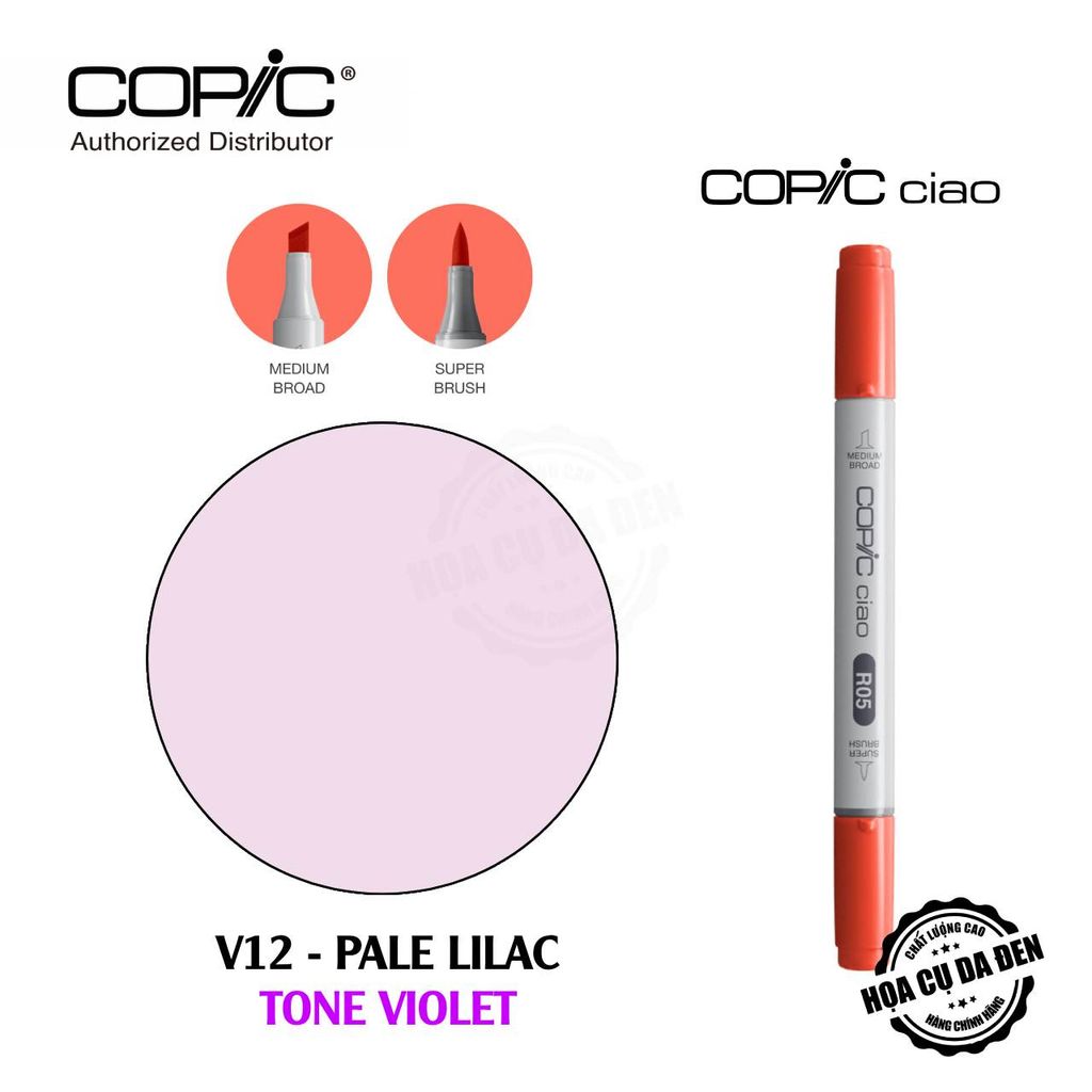 [DA ĐEN] Bút Marker Copic Ciao Lẻ Cao Cấp - Tone Violet