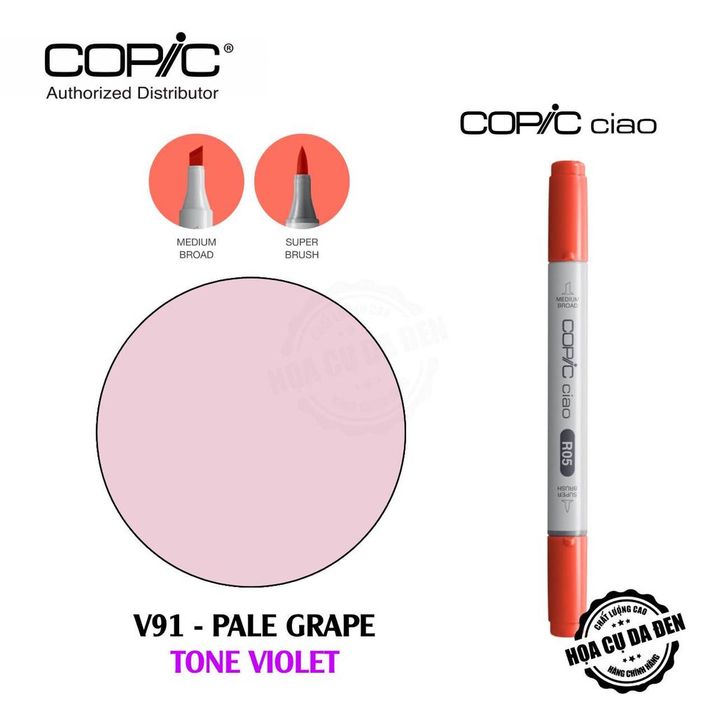 [DA ĐEN] Bút Marker Copic Ciao Lẻ Cao Cấp - Tone Violet