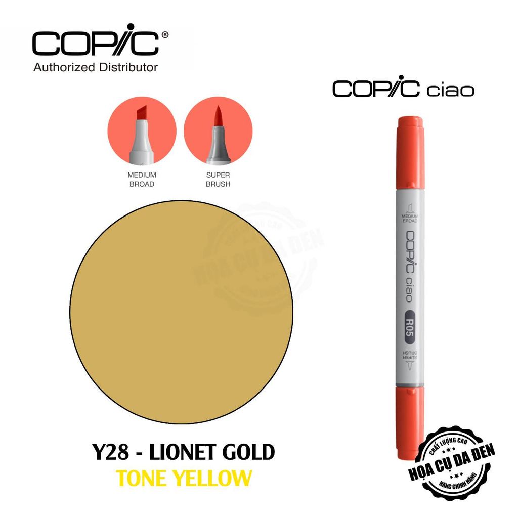 [DA ĐEN] Tone Yelllow - Bút Marker Copic Ciao Lẻ Cao Cấp