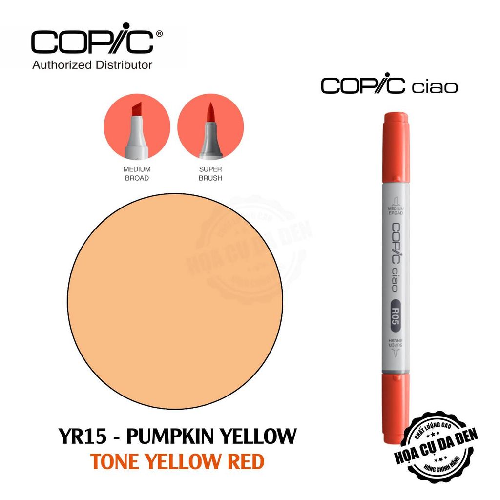 [DA ĐEN] Bút Marker Copic Ciao Lẻ Cao Cấp - Tone Yellow Red