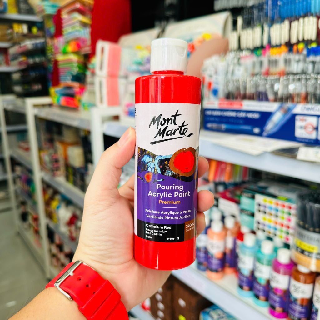[DA ĐEN] Acrylic Đổ Mont Marte - Pouring Acrylic Premium Mont Marte 240ml