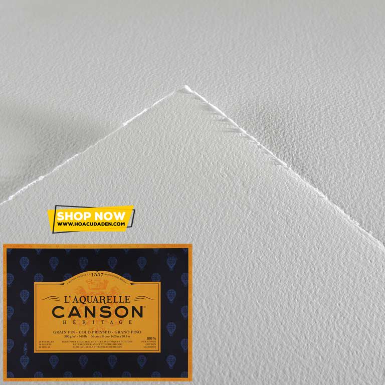 Giấy Canson® Héritage 300gsm Cao Cấp (56x76cm)