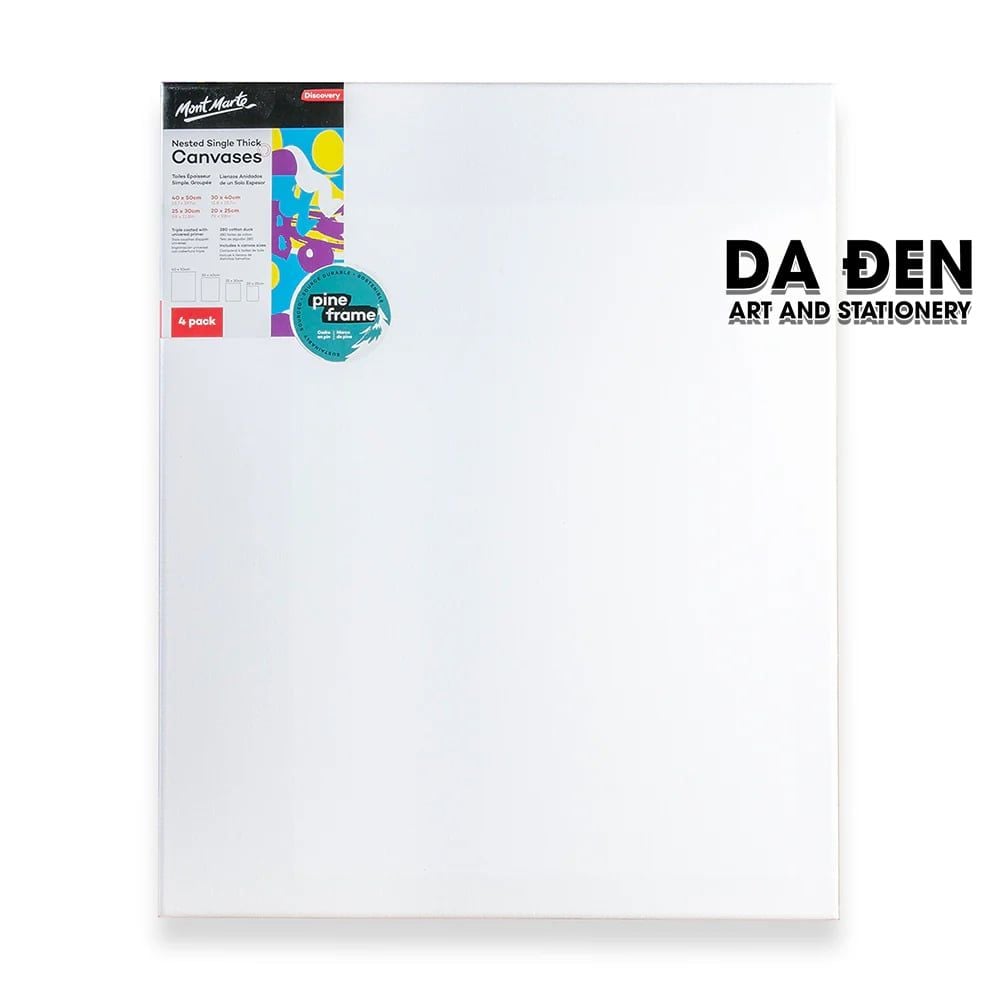 Khung Vẽ Tranh Canvas Cotton CDDS Mont Marte Single Thick Discovery