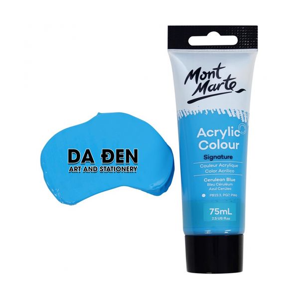 Mont Marte Acrylic Colour 75ml (2.54oz) - Cerulean Blue