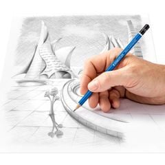 Bộ 12 Chì Phác Thảo Staedtler Thân Xanh (100 G12) Hộp Thiếc