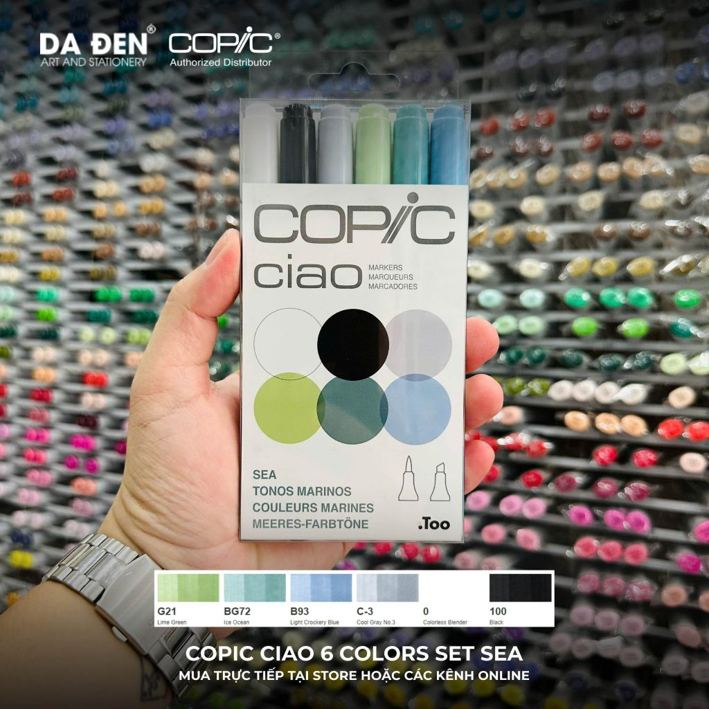 [DA ĐEN] Các Set Bút Marker Cao Cấp Copic Ciao