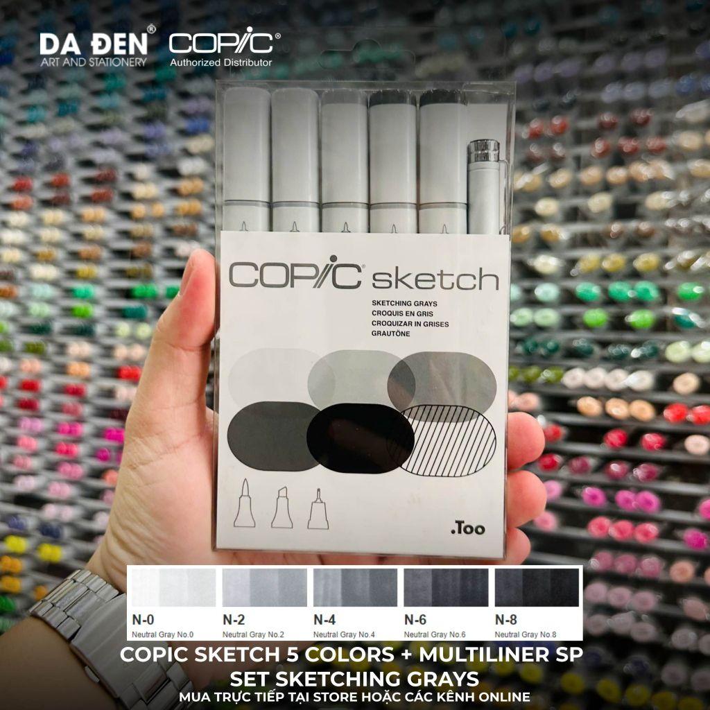 [DA ĐEN] Các Set Bút Marker Cao Cấp Copic Sketch