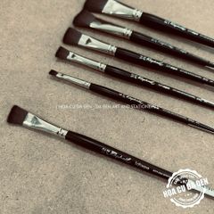 [DA ĐEN] Cọ Màu Nước Raphael Đầu Vuông 915 | Raphael Softaqua Flat Brush