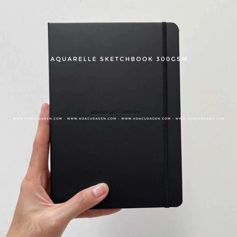 Sổ Vẽ Màu Nước Aquarelle 300gsm A5 | A4 - 32 Tờ Bìa Da