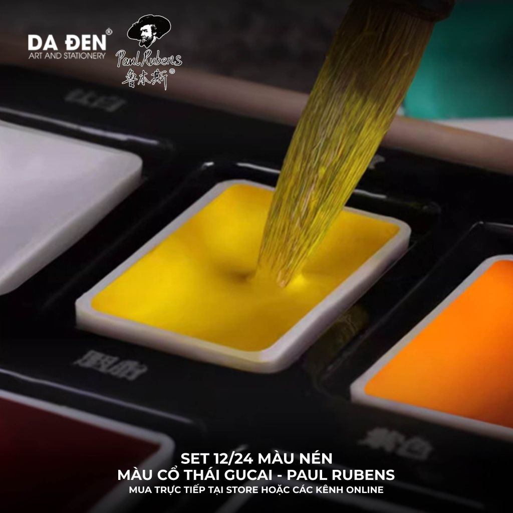 [DA ĐEN] Màu Nước Nén Cổ Thái Gucai Paul Rubens