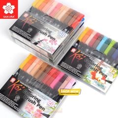 Bộ Bút Cọ Gốc Nước SAKURA Koi Brush Pens 12/24/48 màu