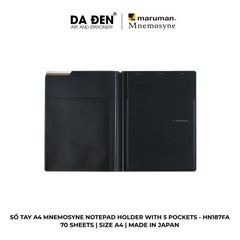 Sổ Tay Maruman Mnemosyne Notepad Holder With 5 Pockets A4 70 Tờ HN187FA