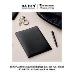 Sổ Tay Maruman Mnemosyne Kẻ Ngang 8mm Bìa PVC A5 50 Tờ PH169