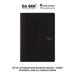 [DA ĐEN] Sổ Tay Maruman Mnemosyne Notepad Holder A4 70 Tờ HN187A
