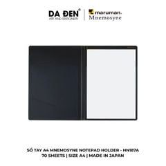 [DA ĐEN] Sổ Tay Maruman Mnemosyne Notepad Holder A4 70 Tờ HN187A