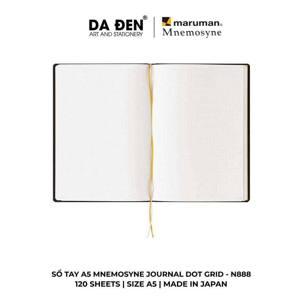 Sổ Tay Maruman Mnemosyne Journal Dot Grid A5 120 Tờ N888