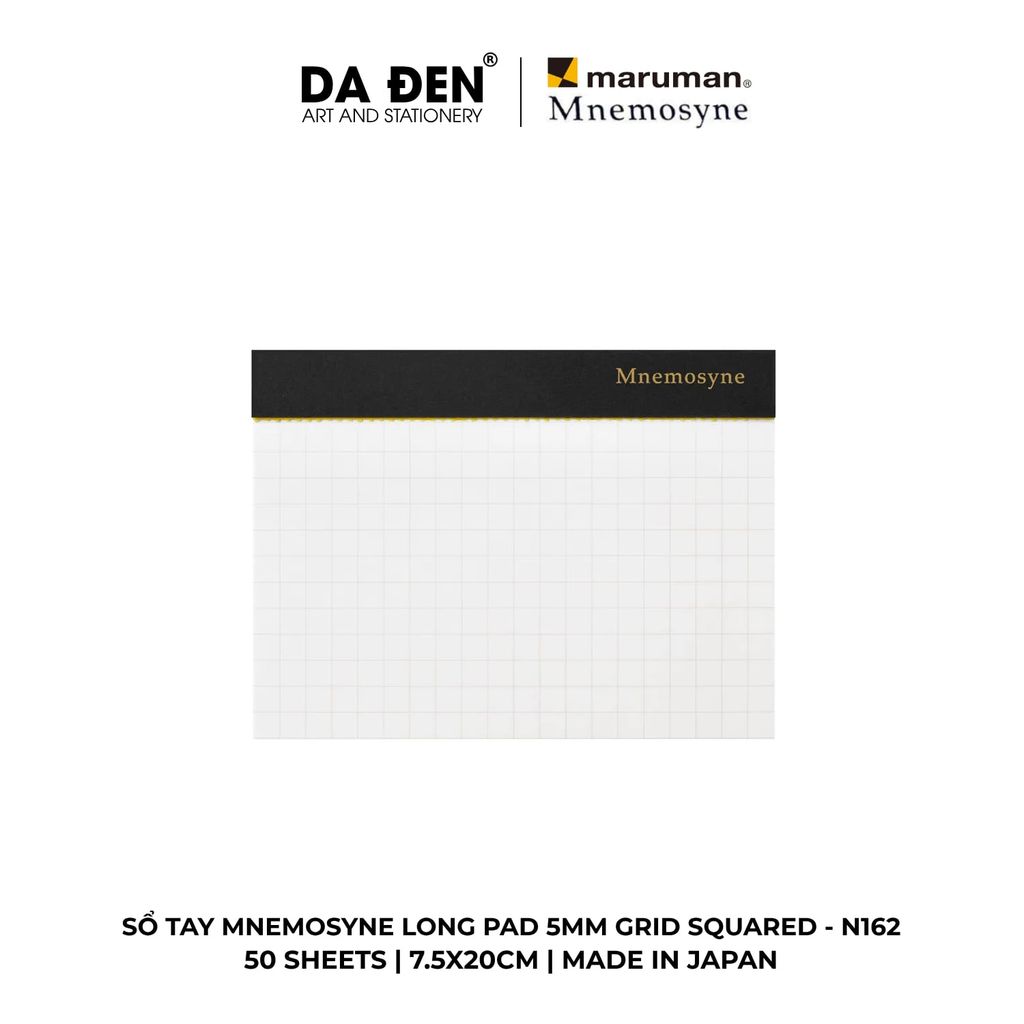 Sổ Tay Maruman Mnemosyne Ô Vuông Grid Squared 5mm Long Pad N161/N162