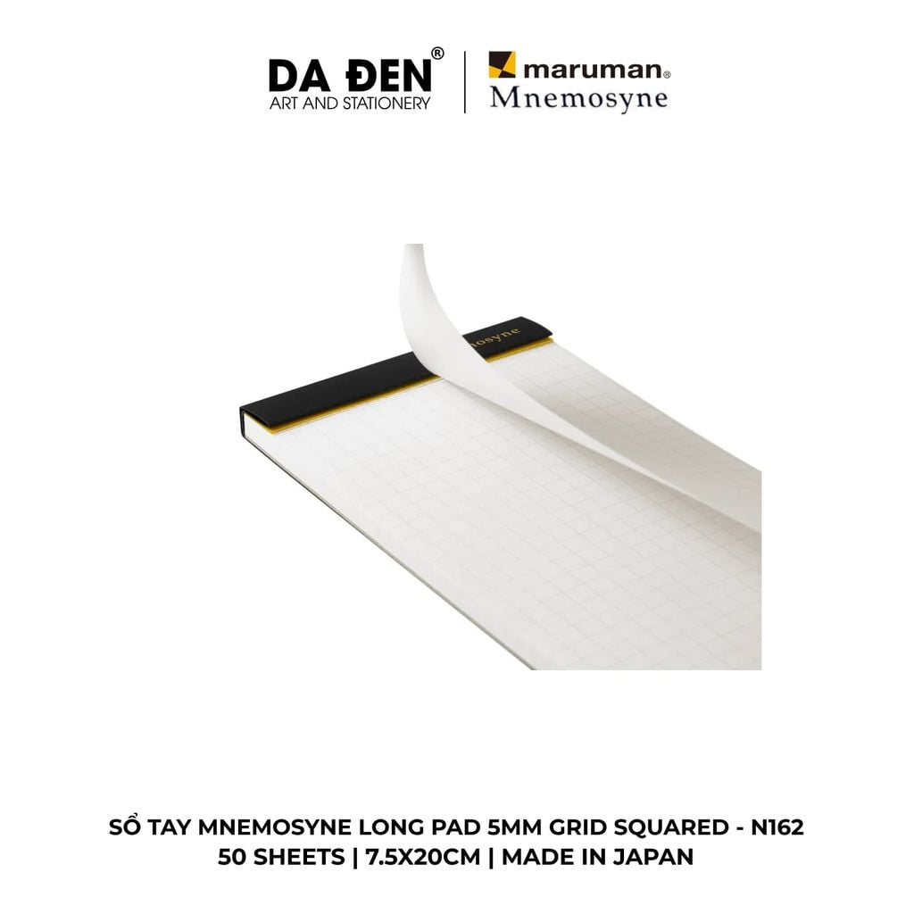 Sổ Tay Maruman Mnemosyne Ô Vuông Grid Squared 5mm Long Pad N161/N162